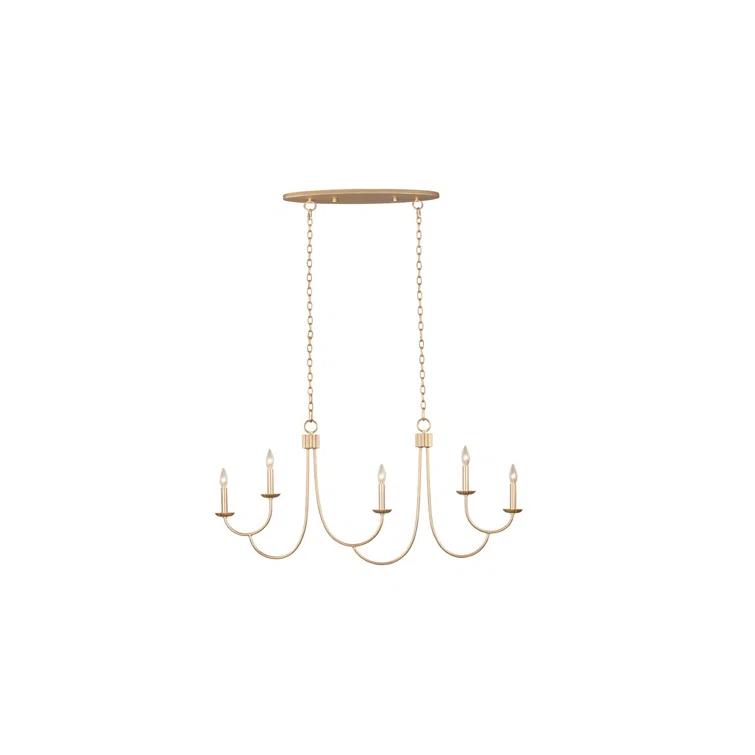Kiera 5 - Light Steel Dimmable Classic / Traditional Chandelier