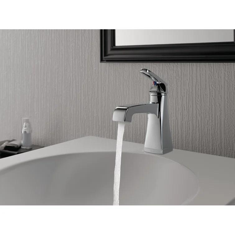 Ashlyn Single Hole Bathroom Faucet with Drain Assembly, Single Handle Bathroom Sink Faucet