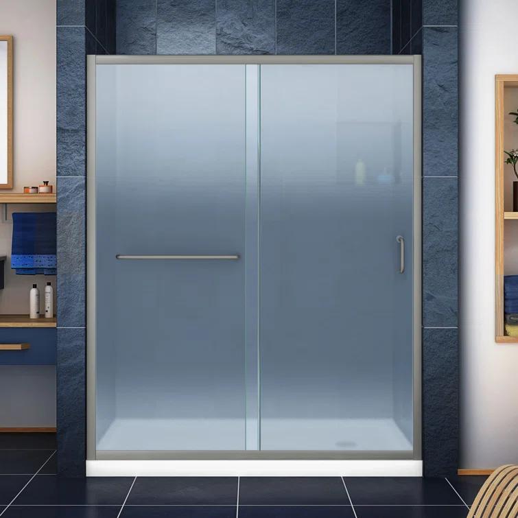 Infinity-Z 60" W x 74.75" H Framed Sliding Shower Kit