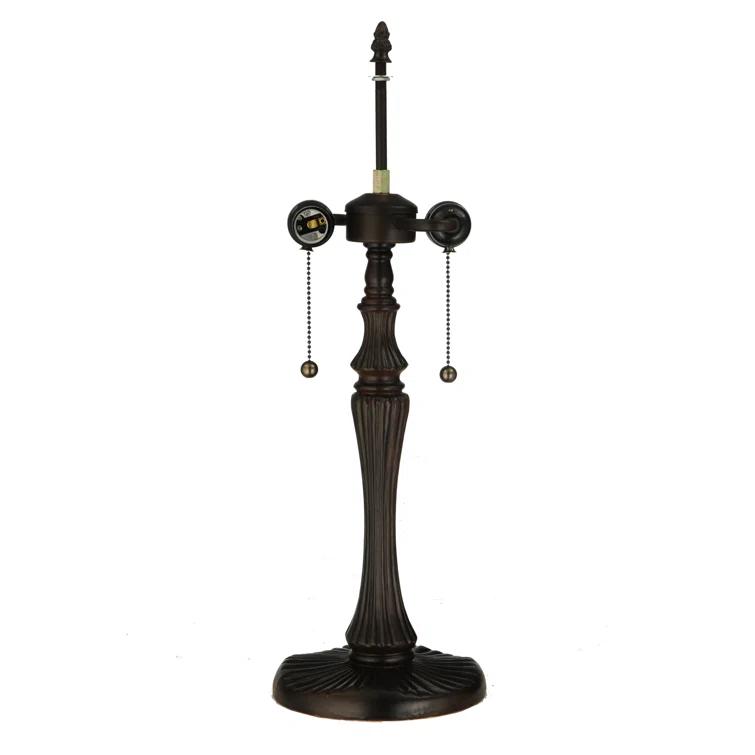 Meyda Tiffany-style Hanging Head 2-light Dragonfly Table Lamp