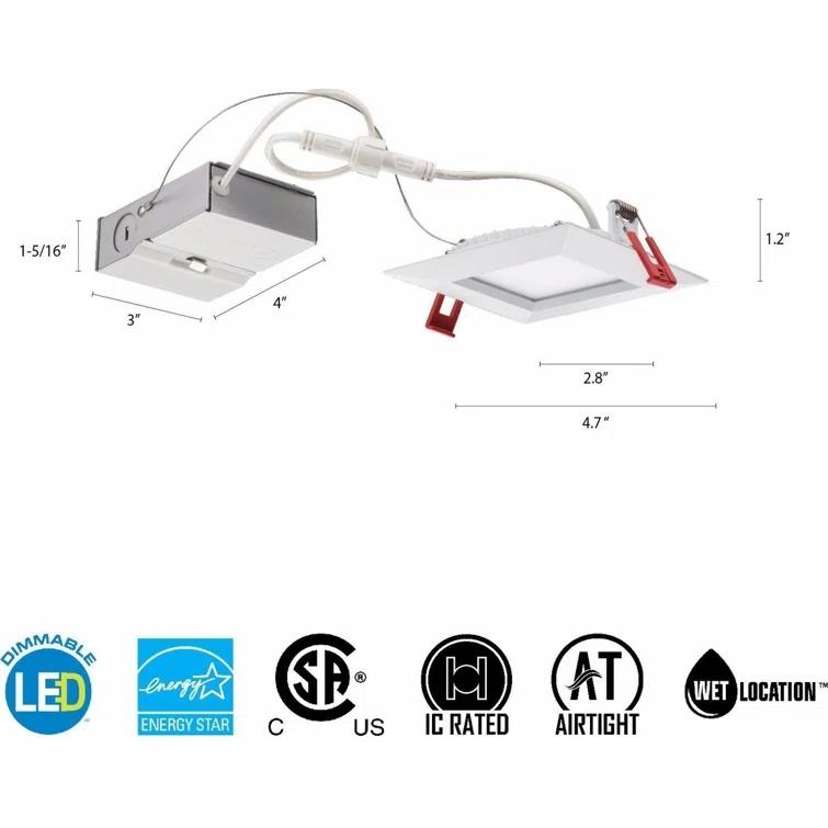 Wafer 4'' Standard Recessed Lighting Kit