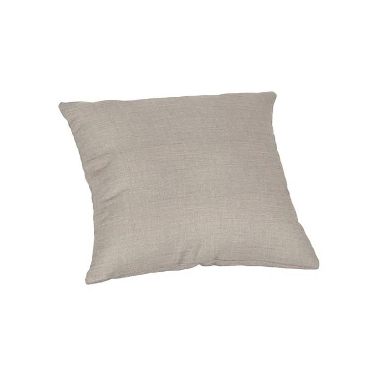 Casual Cushion Solid Sunbrella Fabric Indoor/Outdoor Square Throw Pillow