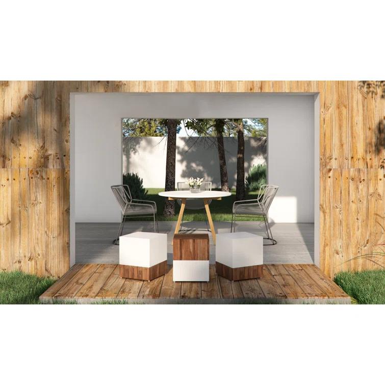 Seasonal Living Perpetual Round Concrete Outdoor Dining Table