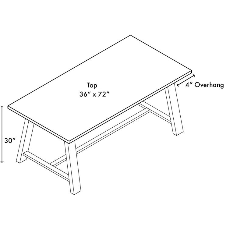 Midtown Solid Wood Breakroom Table