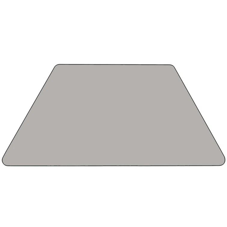 Goddard Trapezoid Thermal Laminate Activity Table with Height Adjustable Legs