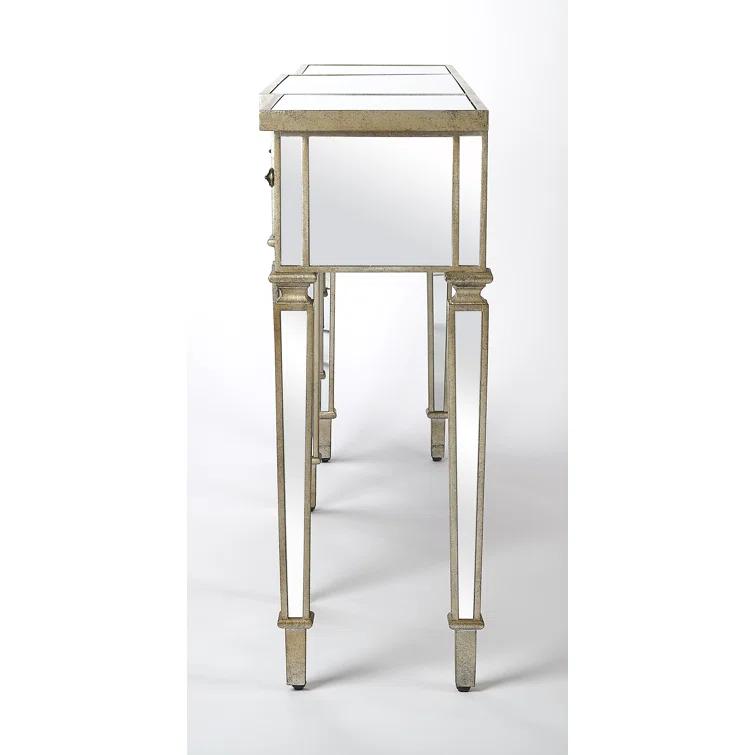 Butler Specialty Hayworth Mirrored Console Table In Chome