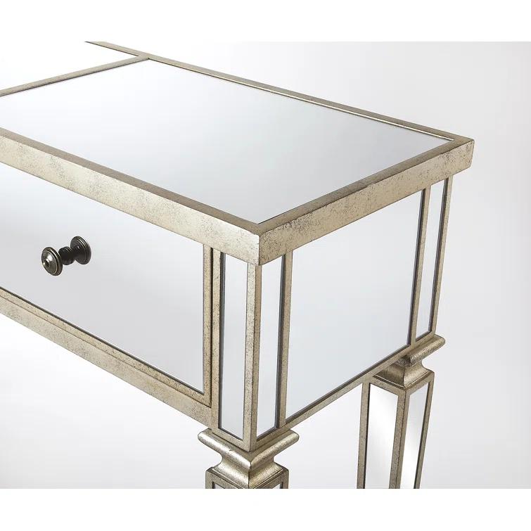 Butler Specialty Hayworth Mirrored Console Table In Chome