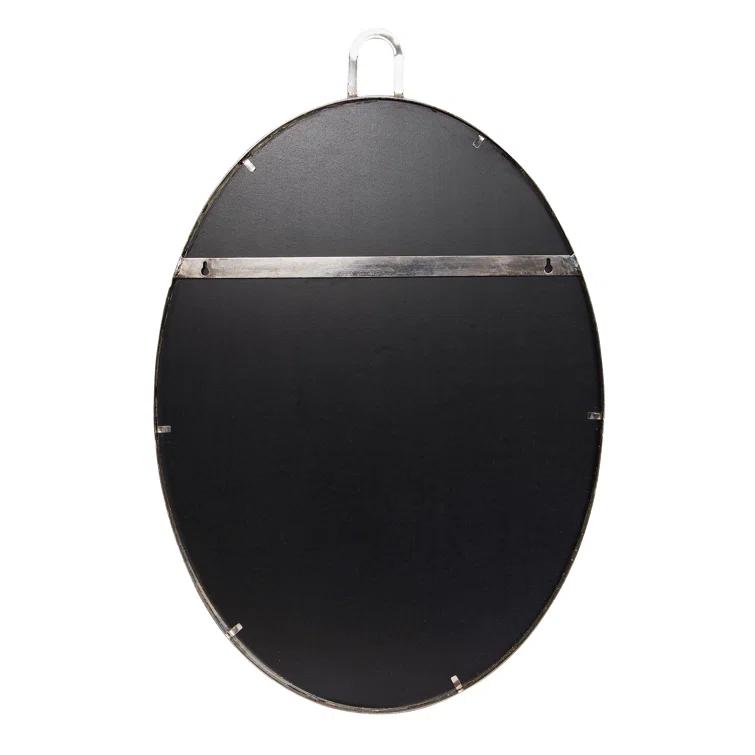 Rectangular Silver Polished Nickel Bathroom Wall Mirror