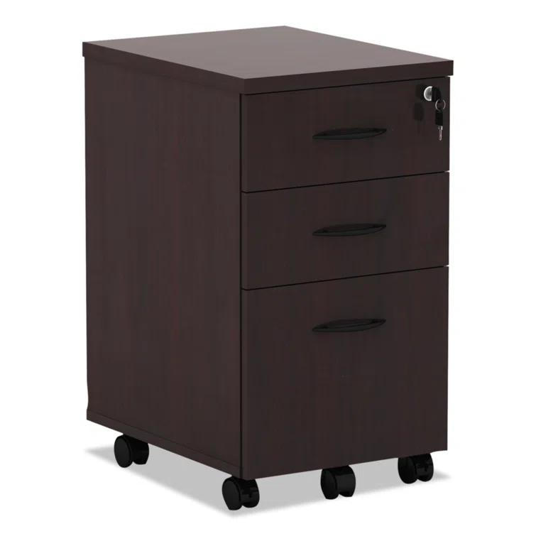 Valencia Series 15.88'' Wide 3 -Drawer Mobile File Cabinet