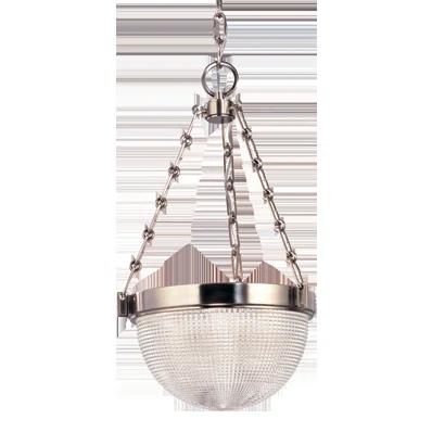 Winfield Satin Nickel Glass Bowl Pendant Light