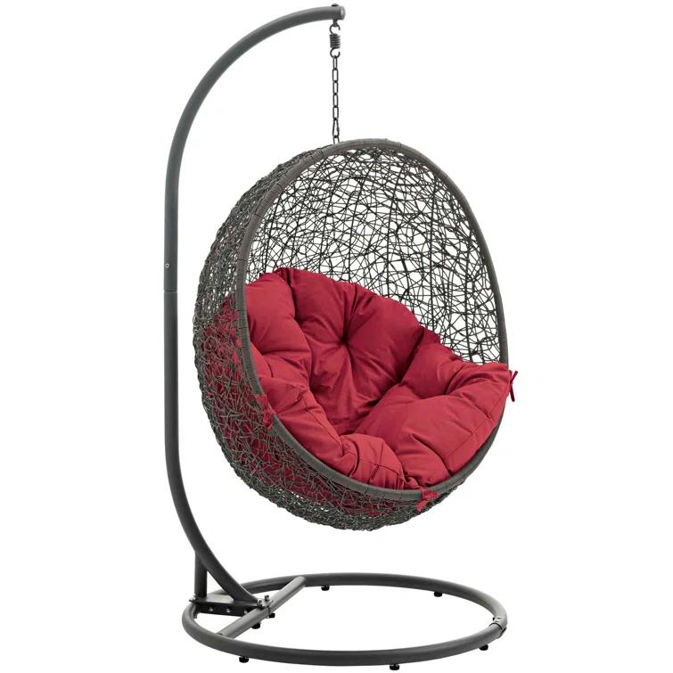 Modway Hide Outdoor Patio Swing Chair With Stand