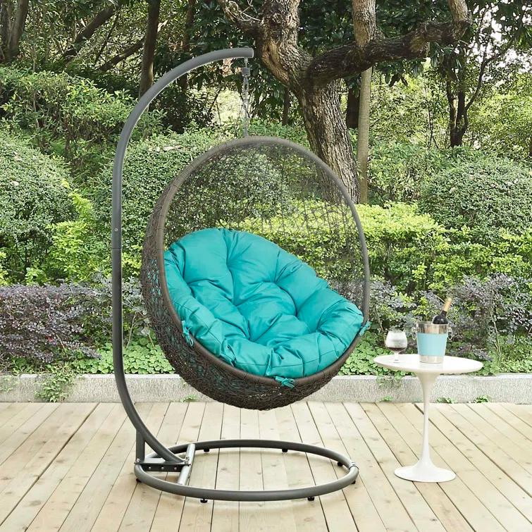 Modway Hide Outdoor Patio Swing Chair with Stand | Wayfair