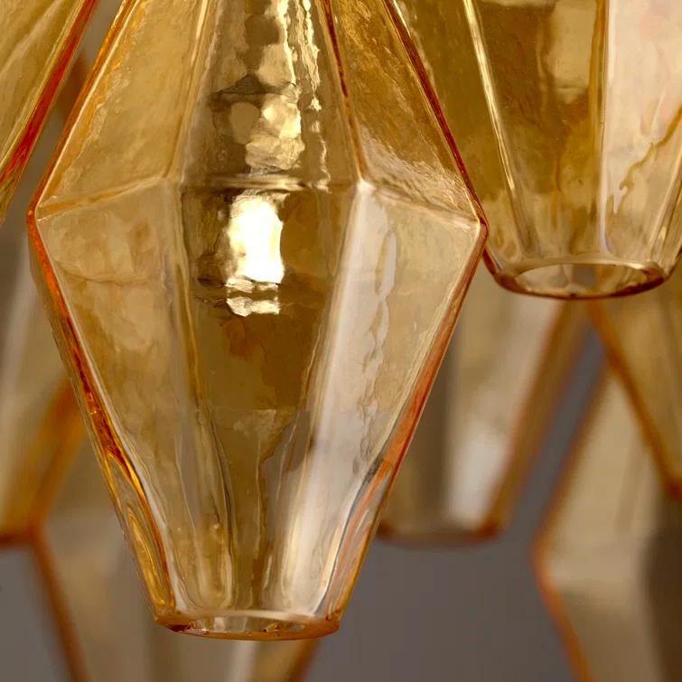 Boho 4 - Light Glass Geometric Chandelier
