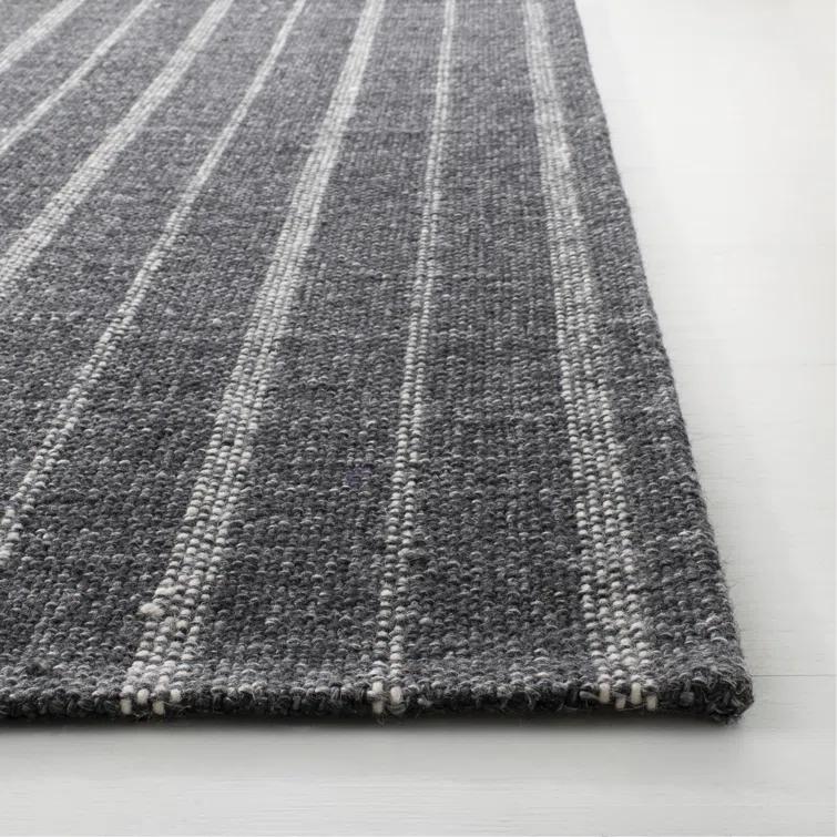 Miles Lauren Ralph Lauren Hand Woven Wool, Viscose Striped Rug
