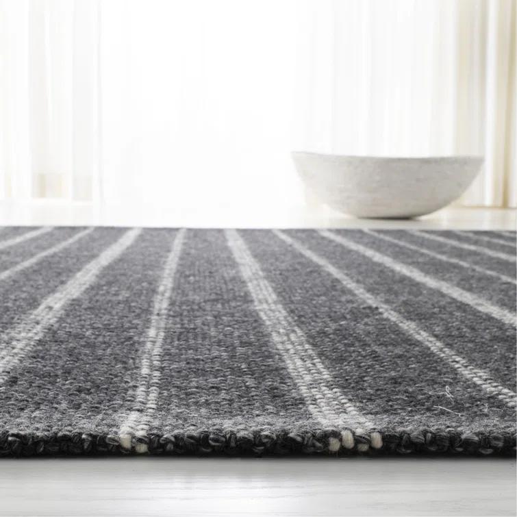 Miles Lauren Ralph Lauren Hand Woven Wool, Viscose Striped Rug