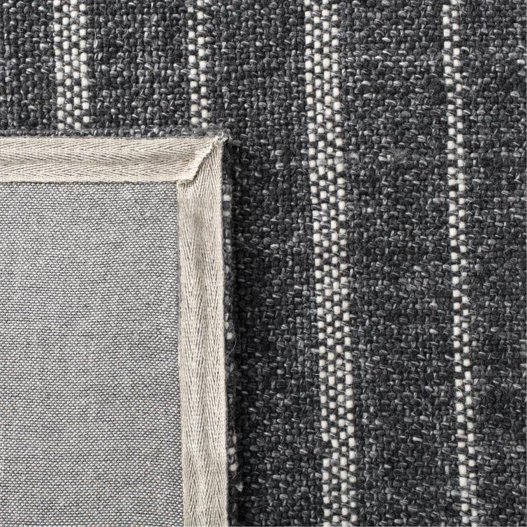 Miles Lauren Ralph Lauren Hand Woven Wool, Viscose Striped Rug