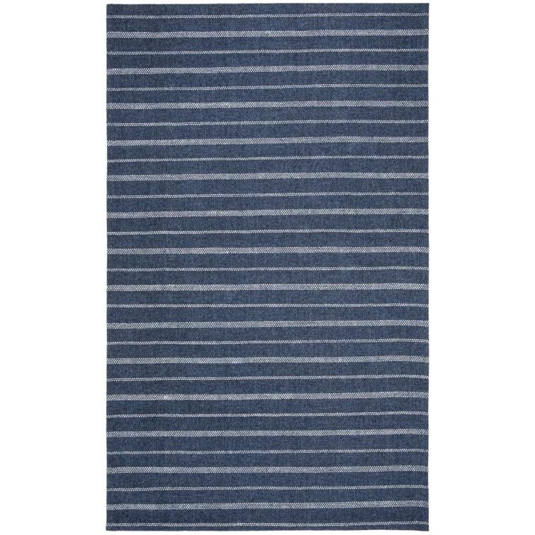 Miles Lauren Ralph Lauren Hand Woven Wool, Viscose Striped Rug