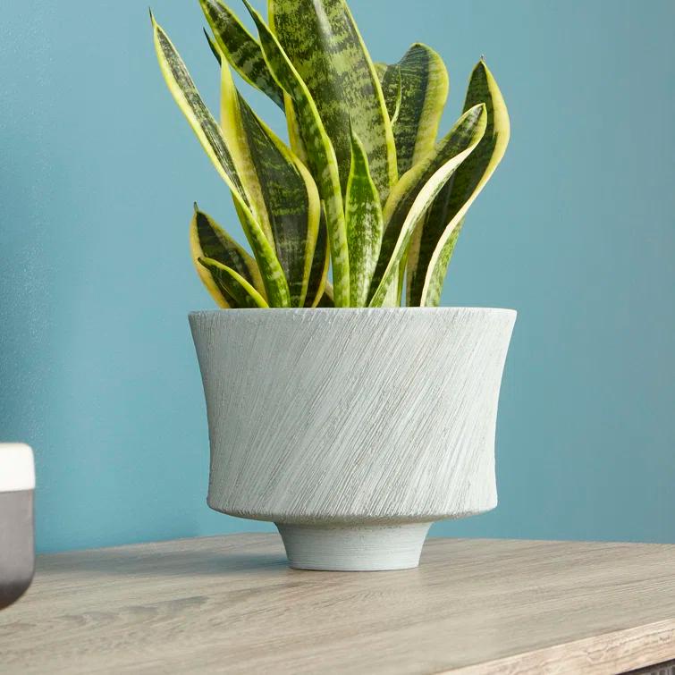 Cyan lighting - Planter - selena slab - small Planter - 7.5 Inches Wide by 6