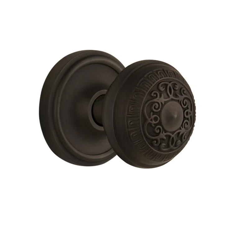 Classic Rosette with Egg & Dart Door Knob