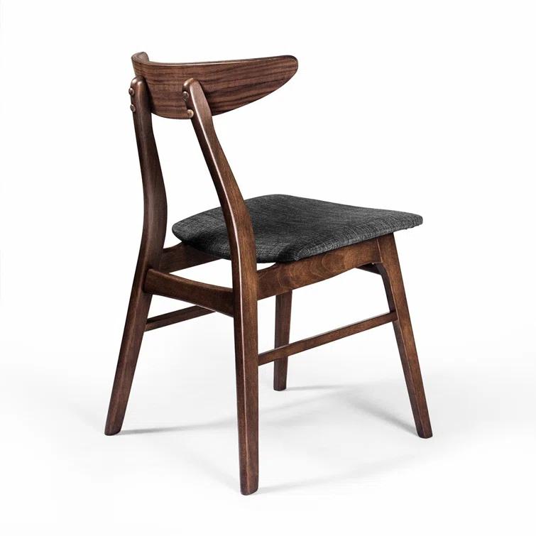 Hartford Dining Chair in Warm Gray/Walnut