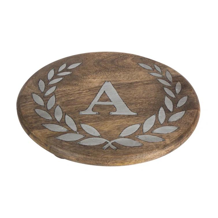 The GG Collection GG Wood Round 1 Piece Trivet