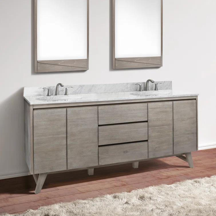 Avanity Coventry 73'' Double Bathroom Vanity with Marble Top