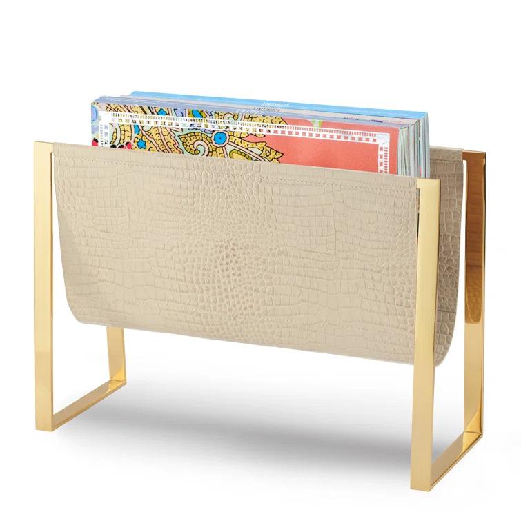 AERIN Croc Free Standing Magazine Rack
