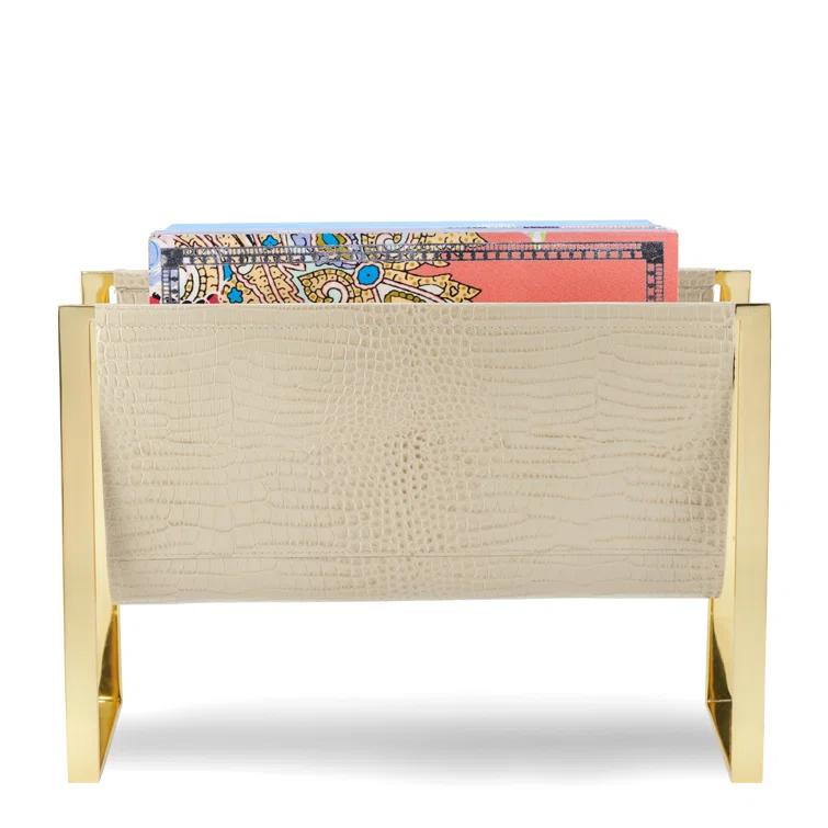 AERIN Croc Free Standing Magazine Rack