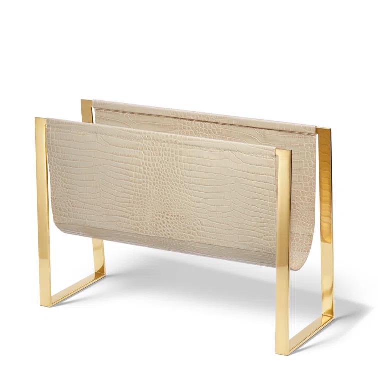AERIN Croc Free Standing Magazine Rack
