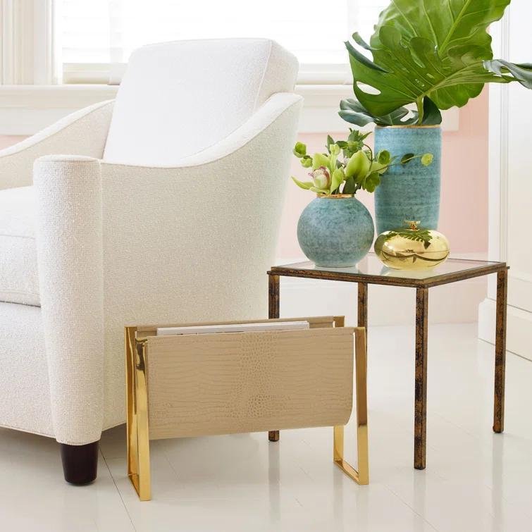 AERIN Croc Free Standing Magazine Rack