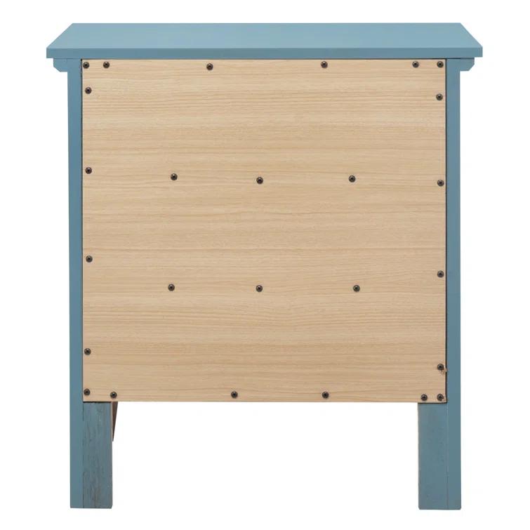 Hammond 3 - Drawer Nightstand Bed Side Table Wood Nightstand Small Bedside Table And Dresser