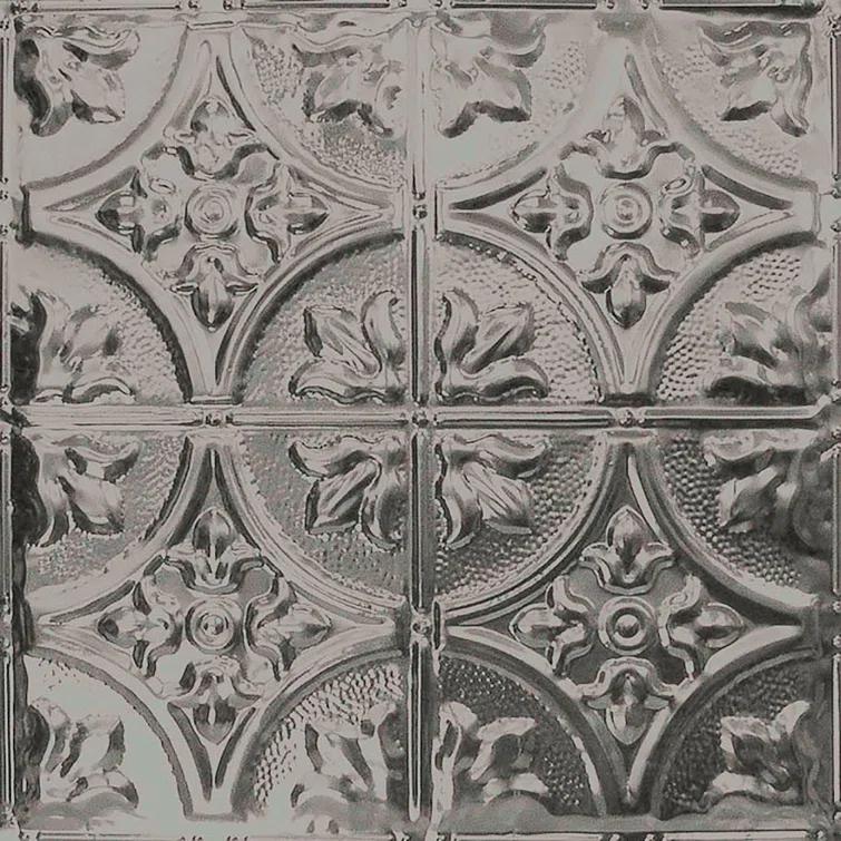 American Tin Ceilings American Tin Ceilings Pattern #2 24 x 24 inch Metal Tin Nail-Up Ceiling Tiles (Set of 5) (Covers 20 sq. ft) (Set of 5)