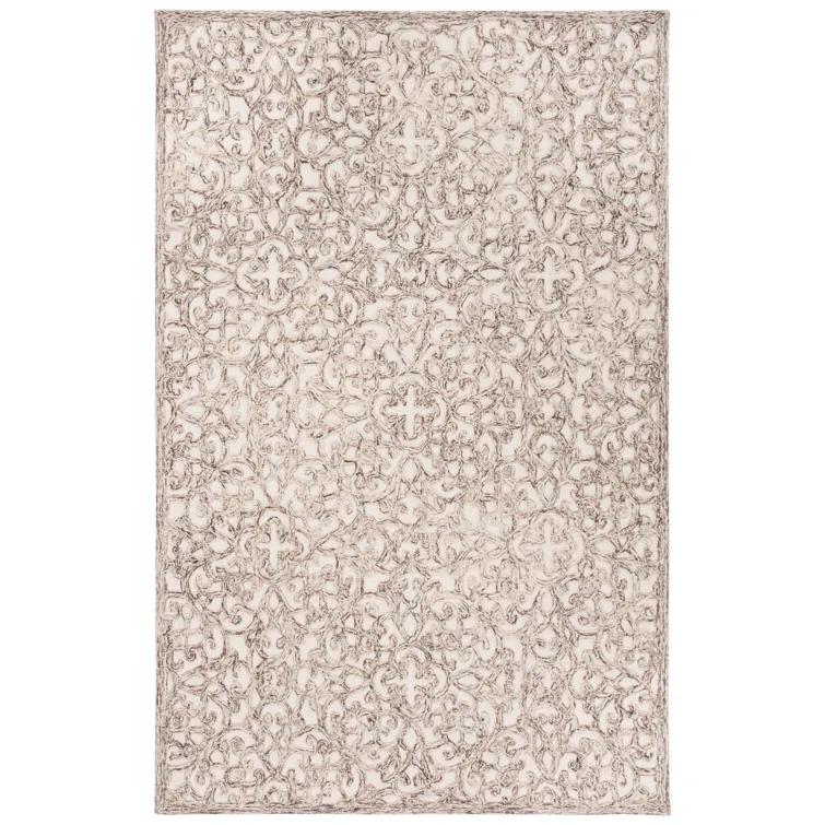 Sarina Trace Hand Tufted Wool And Cotton With Latex Geometric Rug