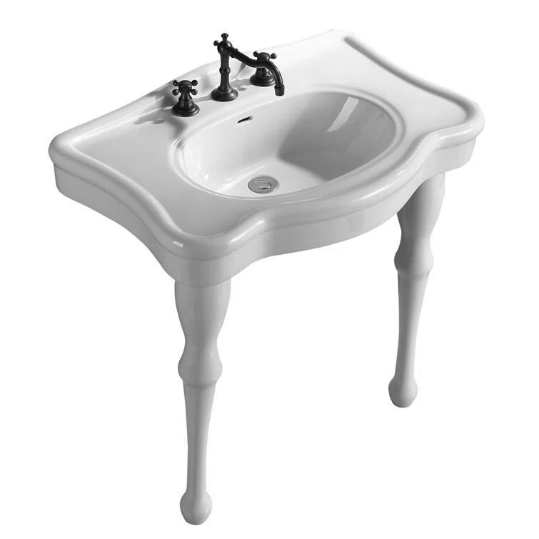 The Renovators Supply Inc. 19'' Gloss Specialty Bathroom Sink with Overflow