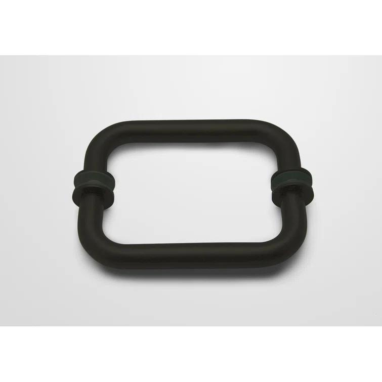 Glass Warehouse 37 in. x 32 in. x 78 in. 90-Degree Wall Hinged Fully Frameless Glass Shower Enclosure 90-WH-37-32-MB