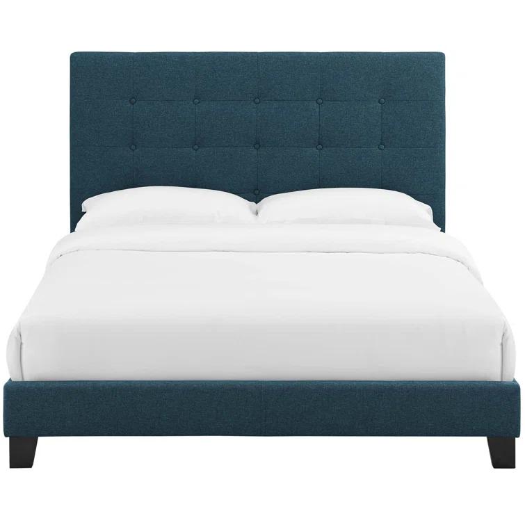 Modway Melanie Tufted Button Upholstered Fabric Platform Bed