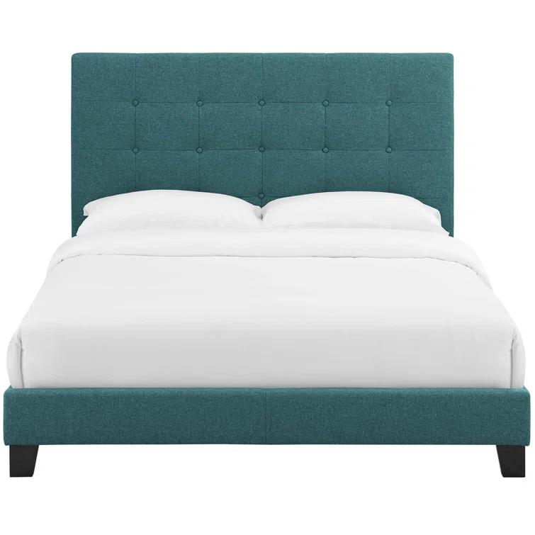 Modway Melanie Tufted Button Upholstered Fabric Platform Bed