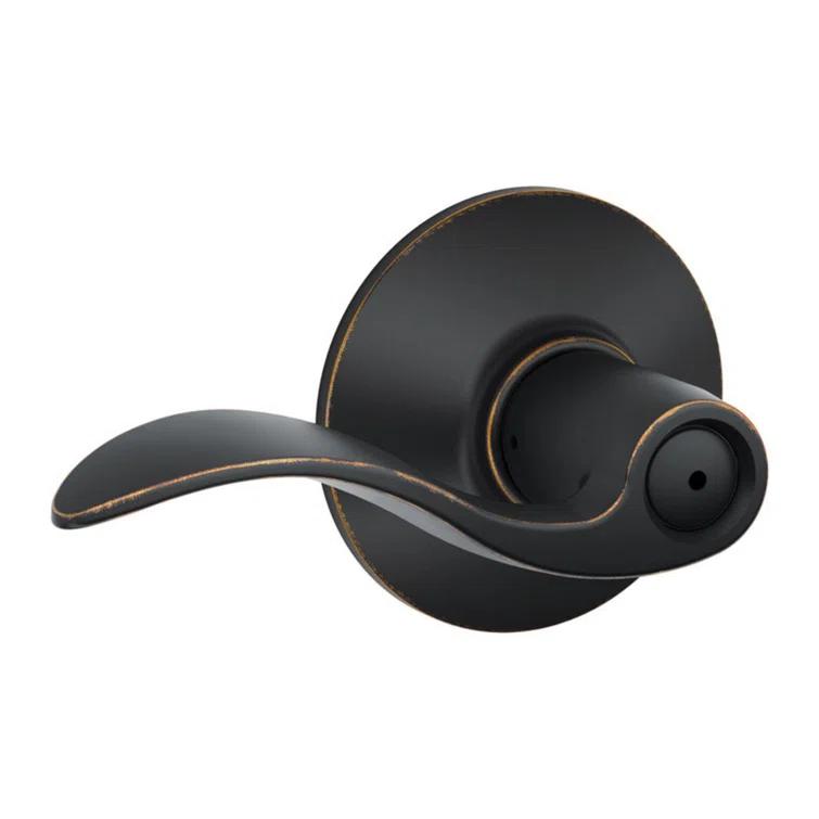 Accent Privacy Door Lever with Rosette