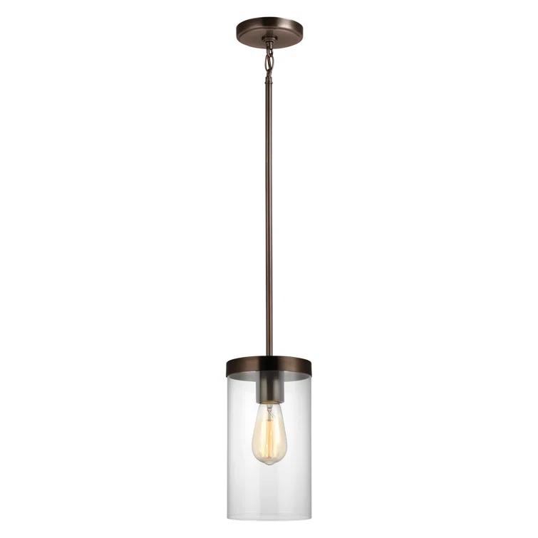 Sea Gull Lighting 6590301-778 Zire Pendant, 1-Light 60 Watts, Brushed Oil Rubbed Bronze