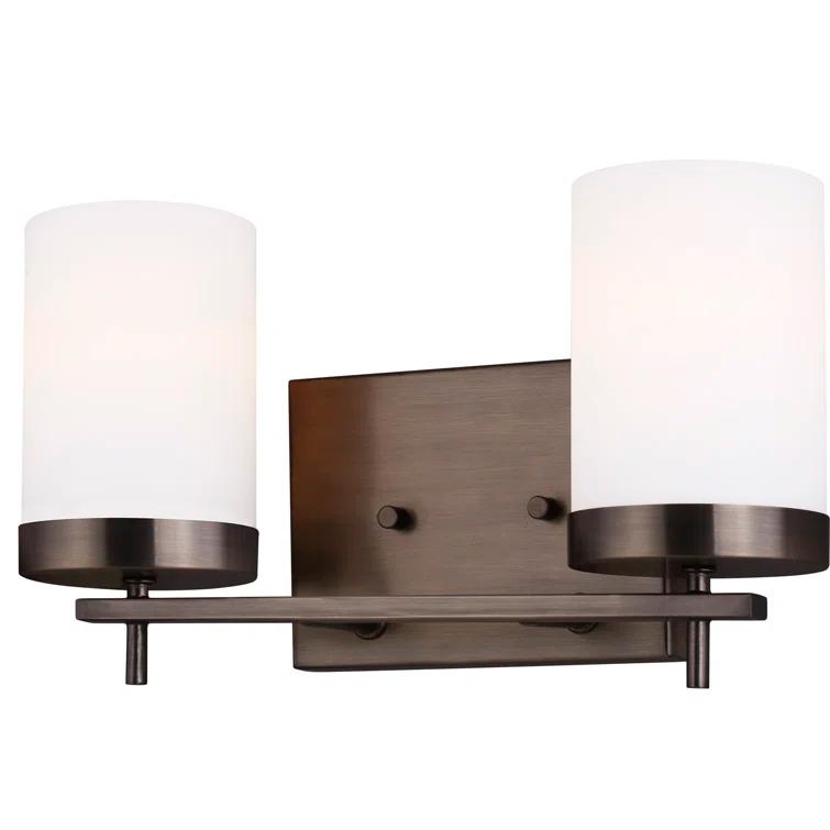 Generation Lighting Zire 14-in 2 -Light Oil-rubbed Bronze Modern/contemporary Vanity light