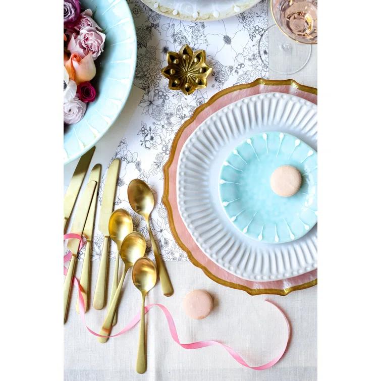 Viva by Vietri Baroque Glass No Pattern Charger