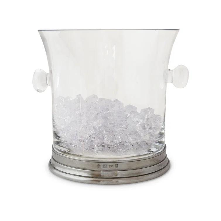 MATCH Ice Bucket with Handles and Tongs Set | Wayfair