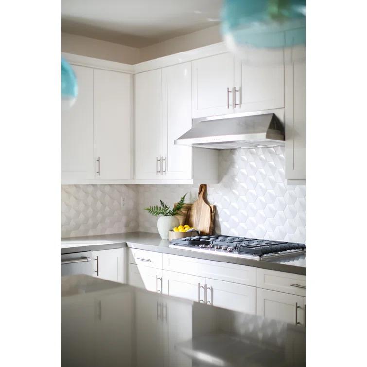 Hedron 4" x 5" Straight Edge Ceramic Singular Wall Tile