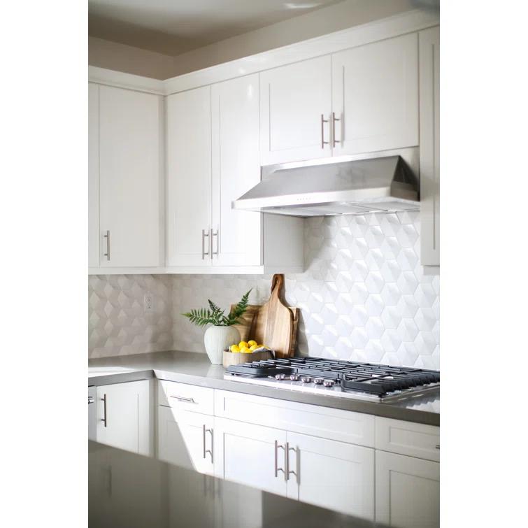 Hedron 4" x 5" Straight Edge Ceramic Singular Wall Tile