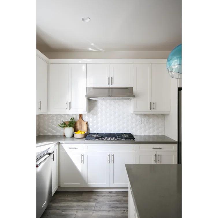 Hedron 4" x 5" Straight Edge Ceramic Singular Wall Tile