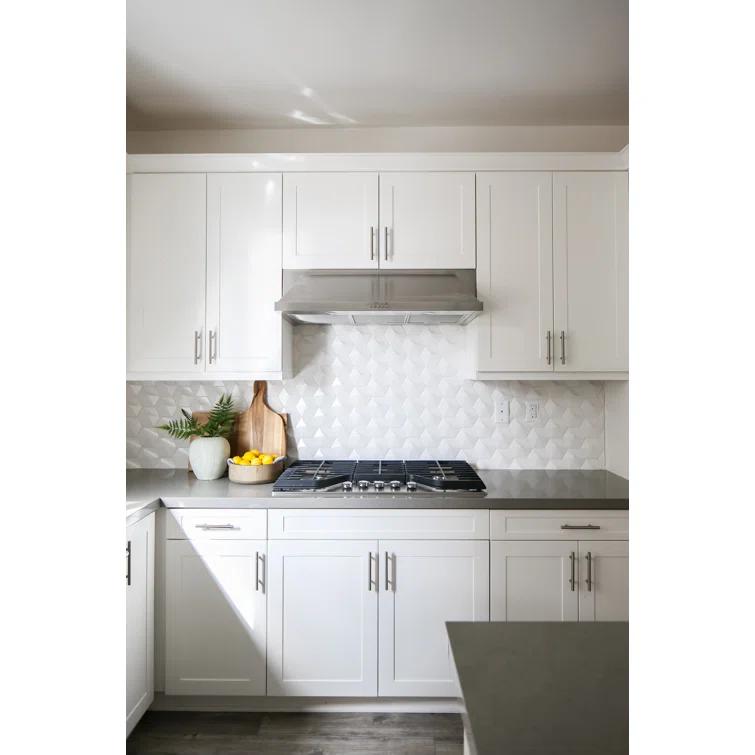 Hedron 4" x 5" Straight Edge Ceramic Singular Wall Tile