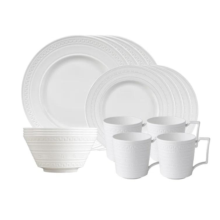 Wedgwood Intaglio 16 Piece Bone China Dinnerware Set - Service for 4