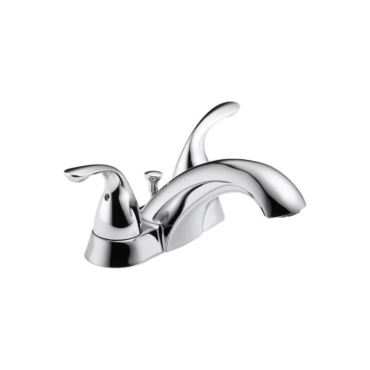 Classic Centerset Bathroom Faucet with Drain Assembly and Diamond Seal Technology