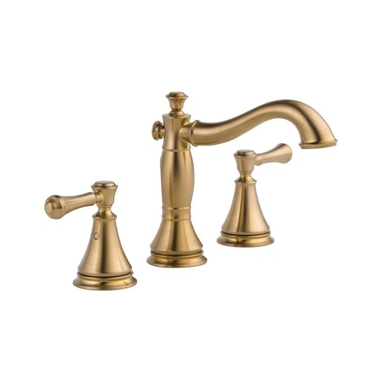 Cassidy Widespread Bathroom Faucet 3 Hole, 2-handle Bathroom Sink Faucet with Drain Assembly