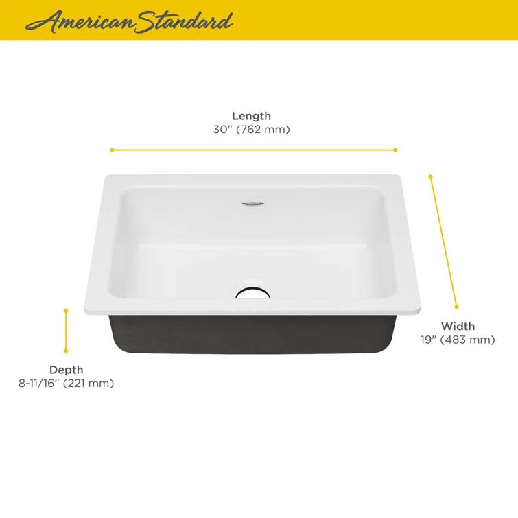 Delancey 30'' L Undermount Single Bowl Cast Iron Kitchen Sink